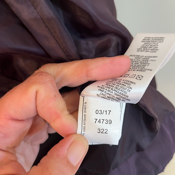 Lauren Ralph Lauren Quilted Plum Puffer Vest Womens Leather Trim Epaulettes Sz.S - Picture 7 of 12